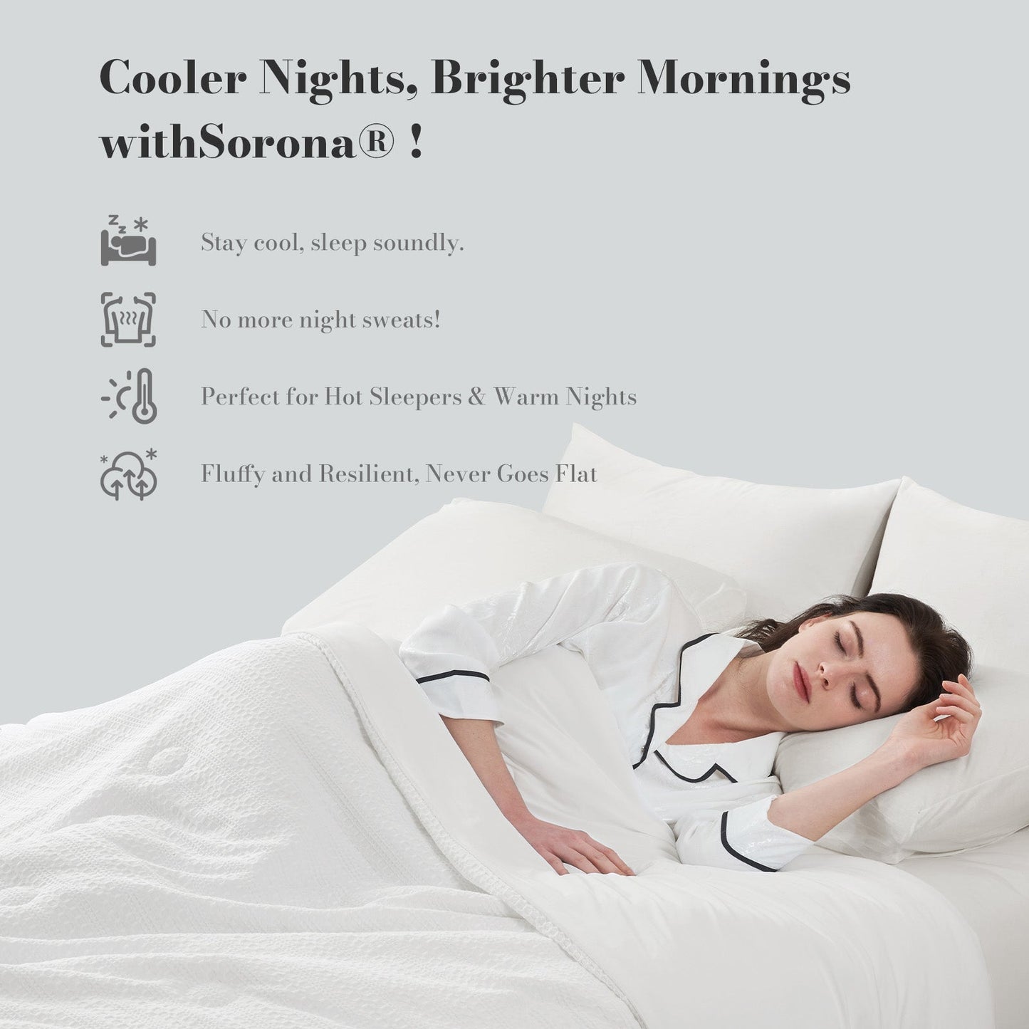 Comforter for Hot Sleepers | Cooling Waffle Design | Plant-Based Fiber & Lightweight