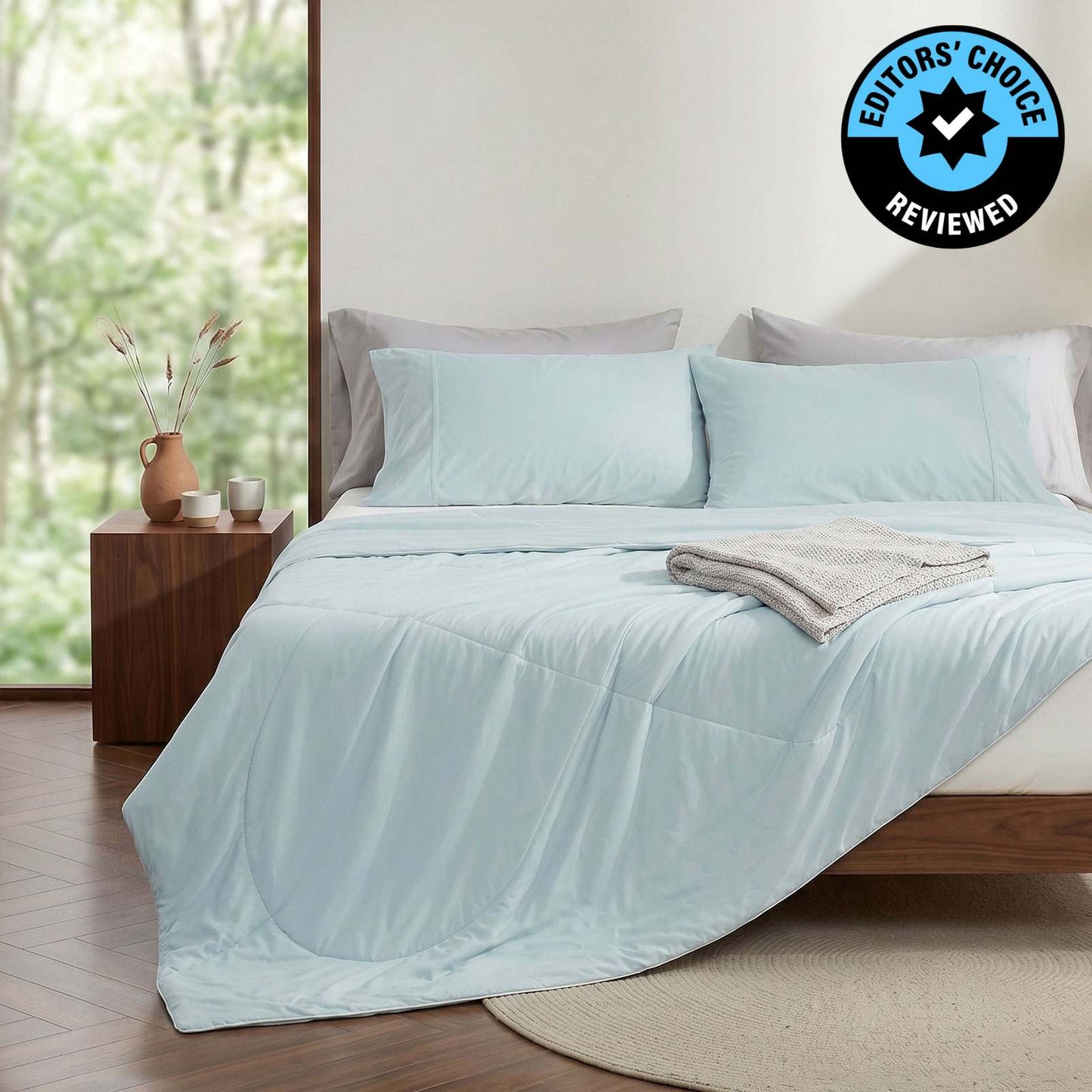 Comforter for Hot Sleepers | Japanese Cooling Fabric | Lightweight & Breathable
