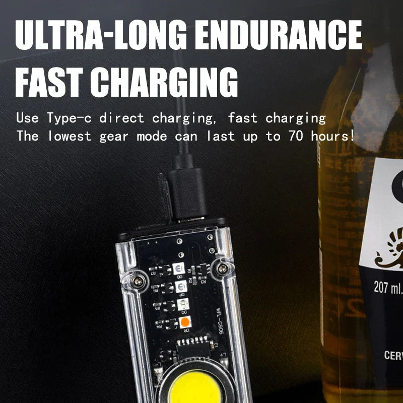 Compact Keychain Flashlight | Bright LED | Rechargeable & Long Battery Life | Everyday Carry