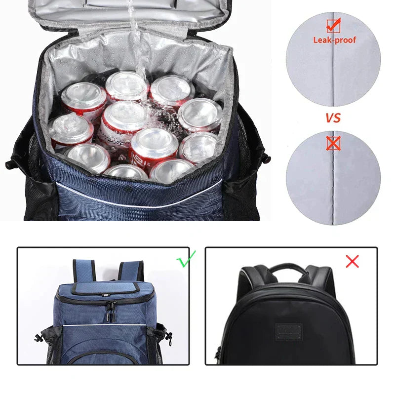 Cooler Backpack | Insulated Thermal Lining | 25L Capacity | Water-Resistant Polyester