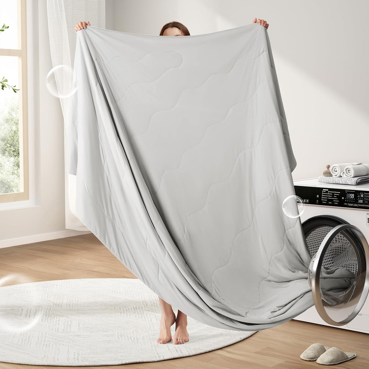 Cooling Blanket | High-Conductive Cooling Fabric | Double-Sided Design & Machine Washable