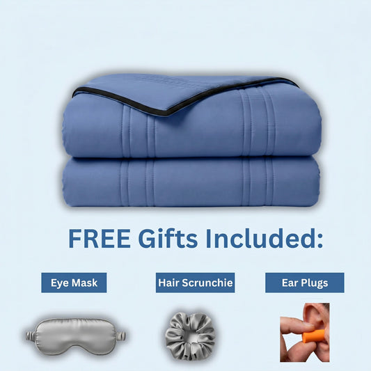Cooling Blanket for Hot Sleepers | Ice-Infused Breathable Fabric | Machine Washable & Lightweight