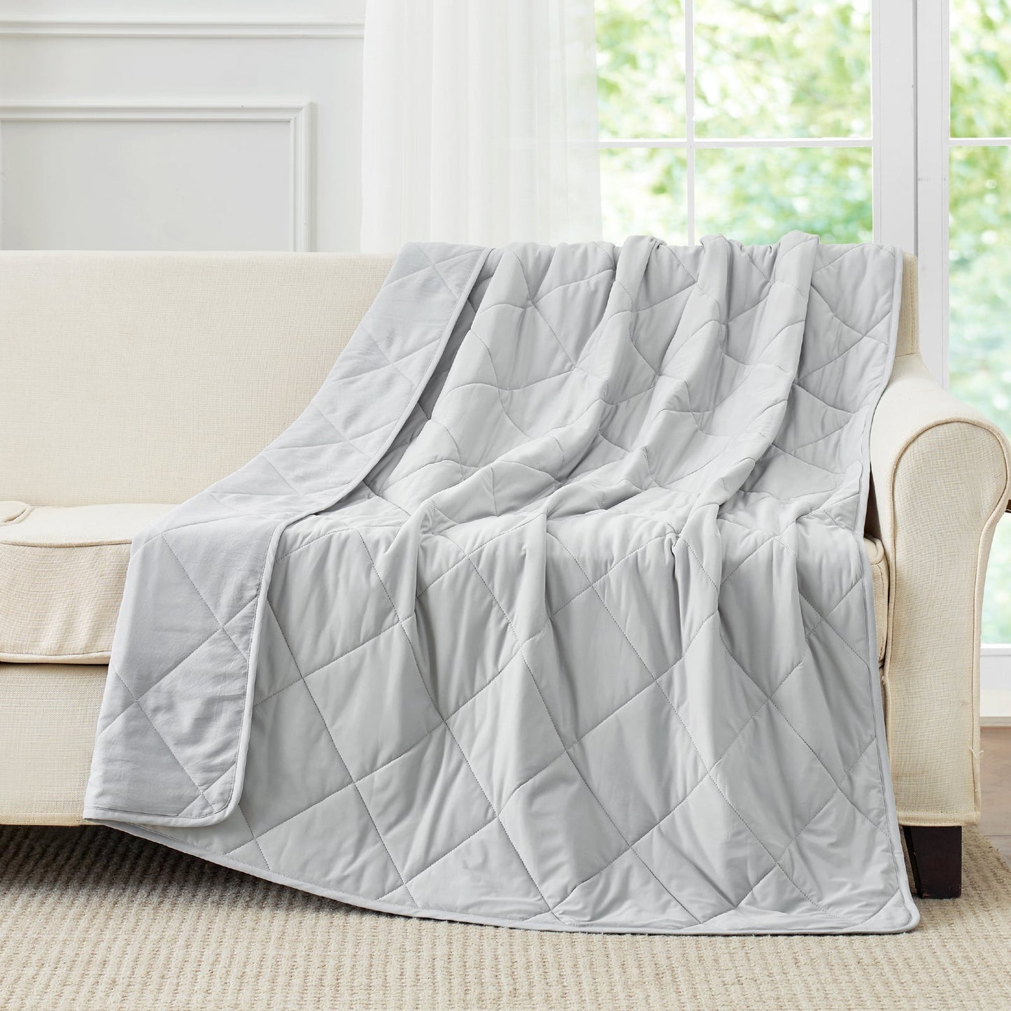 Cooling Blanket for Hot Sleepers | Japanese Cooling Fabric | Dual-Sided Cloud Quilted