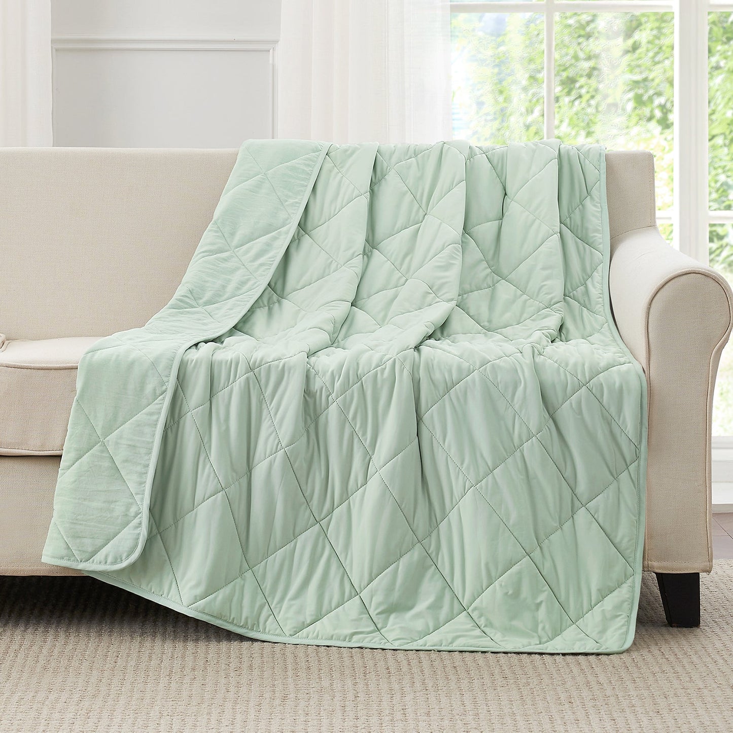 Cooling Blanket for Hot Sleepers | Japanese Cooling Fabric | Dual-Sided Cloud Quilted