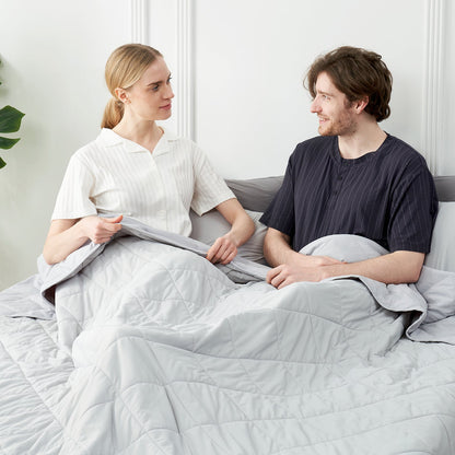 Cooling Blanket for Hot Sleepers | Japanese Cooling Fabric | Dual-Sided Cloud Quilted