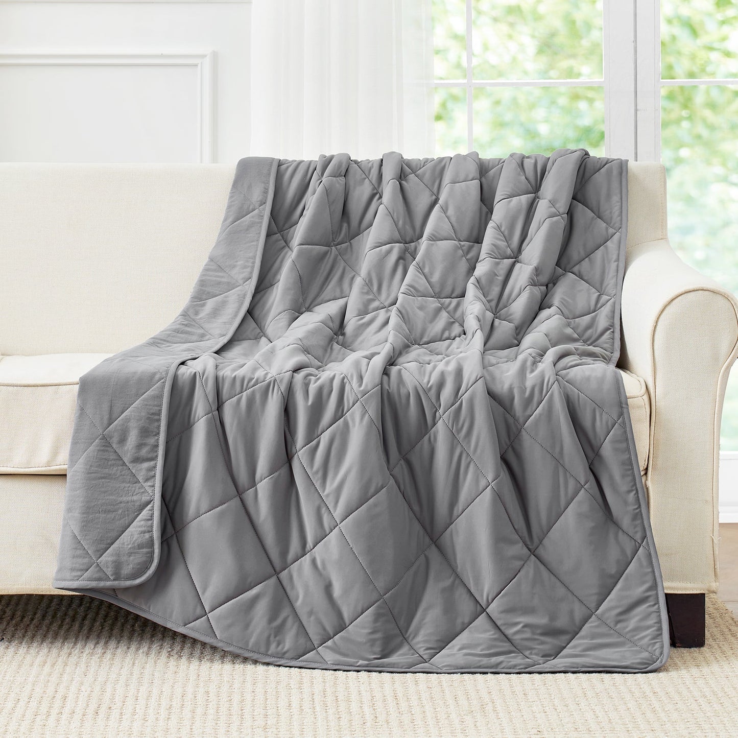 Cooling Blanket for Hot Sleepers | Japanese Cooling Fabric | Dual-Sided Cloud Quilted