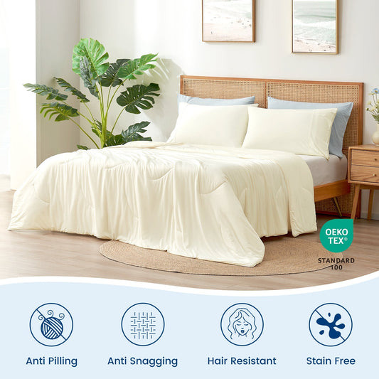 Cooling Comforter | Advanced Cooling Fabric | Double-Sided Design | Year-Round Comfort