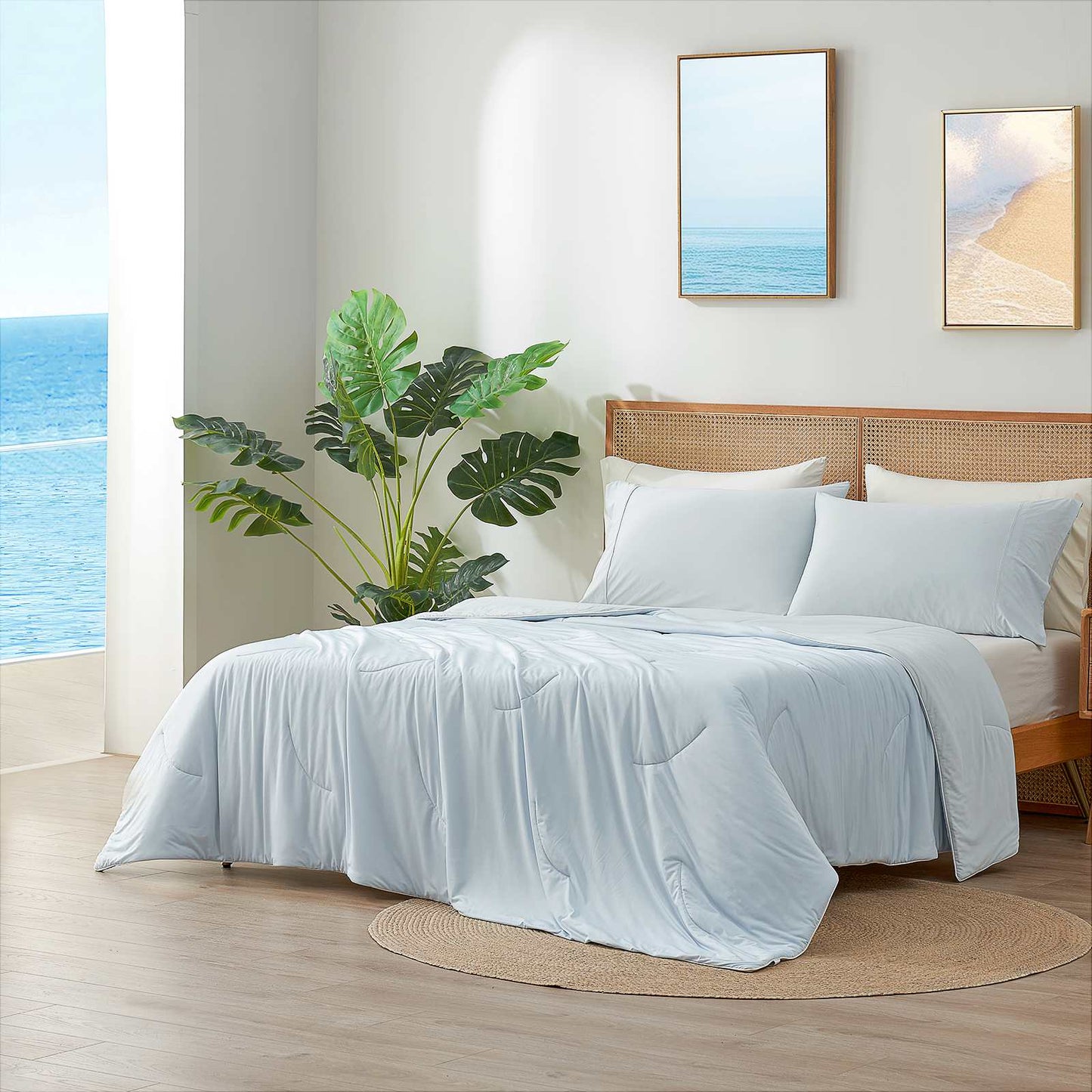 Cooling Comforter | Advanced Cooling Fabric | Double-Sided Design | Year-Round Comfort