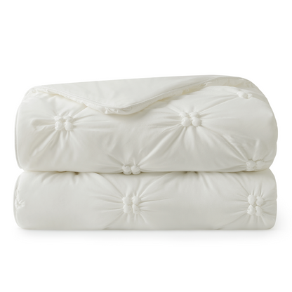 Cooling Comforter | Elegant Pintuck Design | Breathable Lightweight Fabric | Summer Bedding