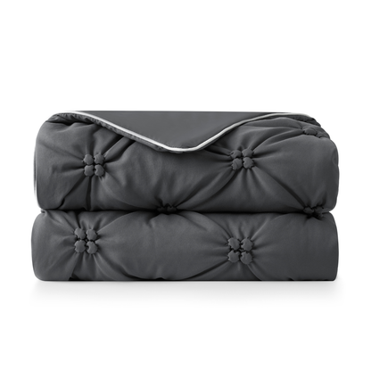Cooling Comforter | Elegant Pintuck Design | Breathable Lightweight Fabric | Summer Bedding