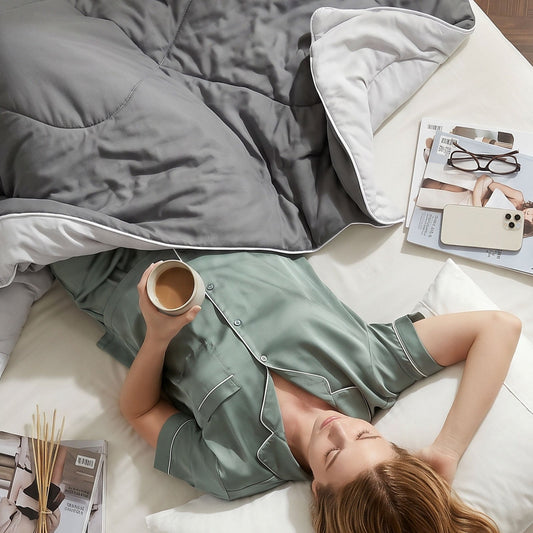 Cooling Comforter | Lightweight Breathable Fabric | Machine Washable | For Hot Sleepers