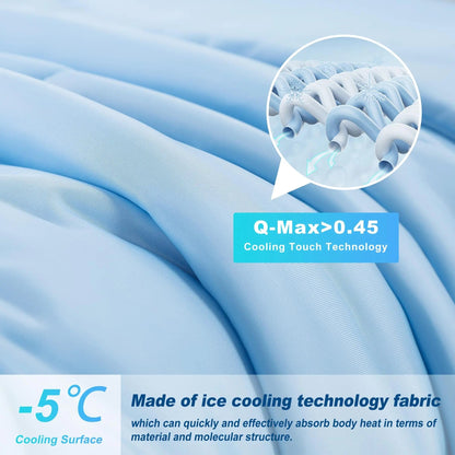 Cooling Comforter | Lightweight Cool-Touch | Double-Sided Breathable Design