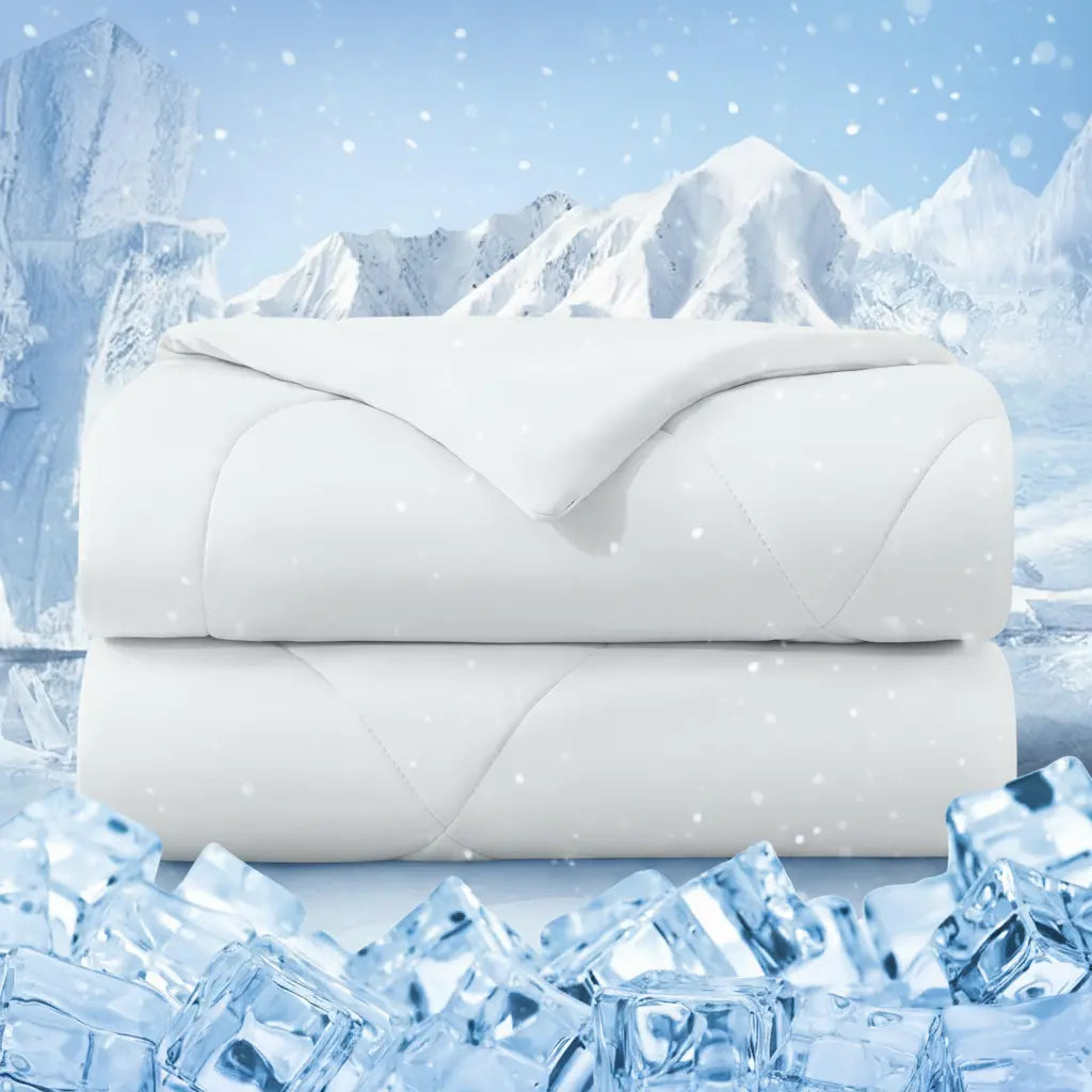 Cooling Comforter | Lightweight Cool-Touch | Double-Sided Breathable Design