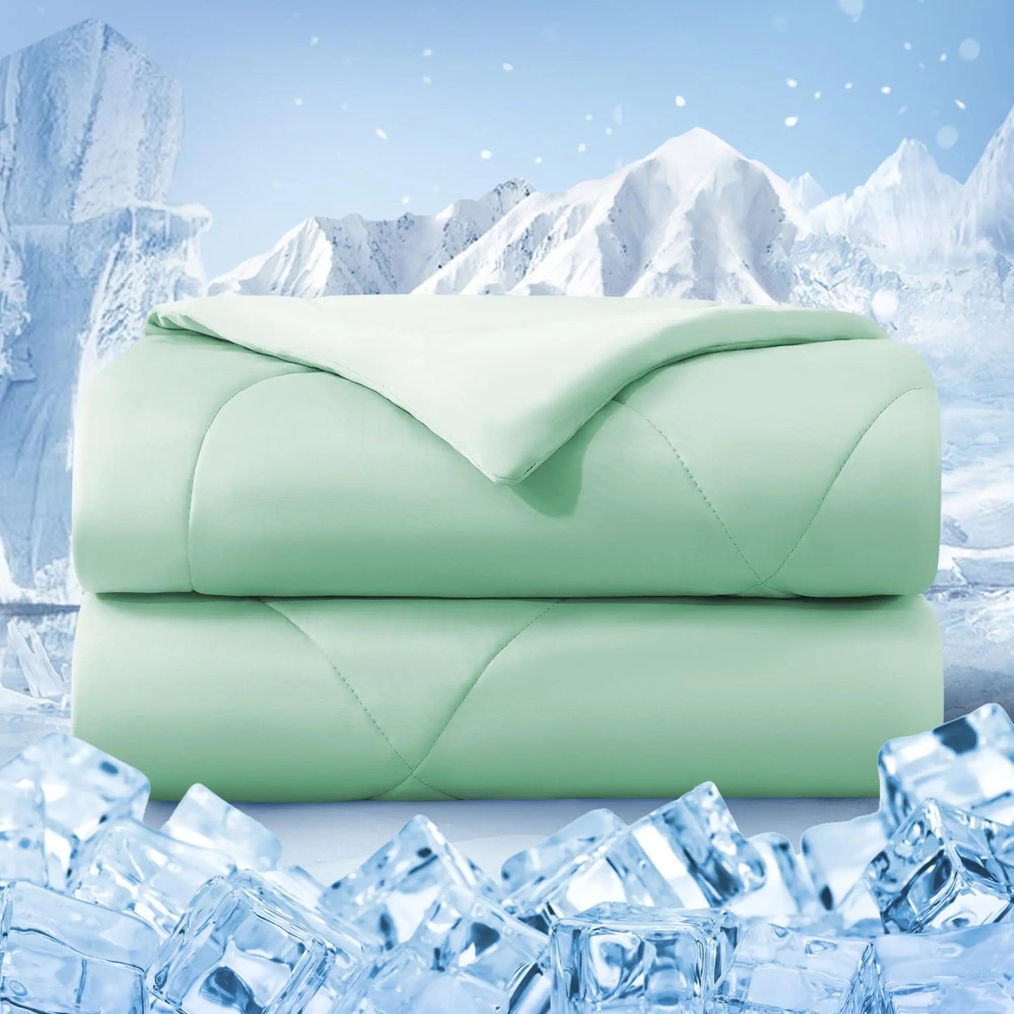 Cooling Comforter | Lightweight Cool-Touch | Double-Sided Breathable Design