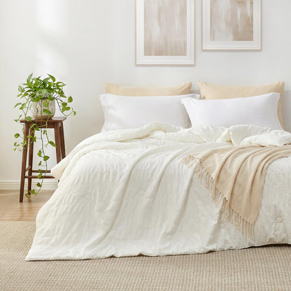 Cooling Comforter | Seersucker & Advanced Airflow | Lightweight, Machine-Washable | For Hot Sleepers