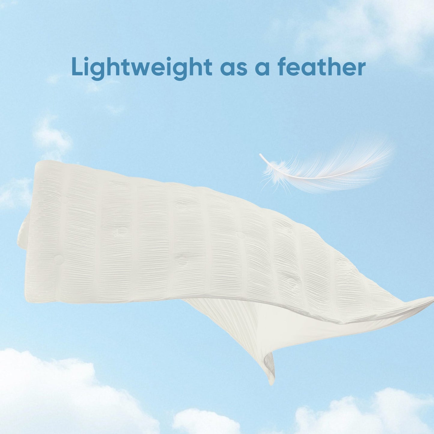 Cooling Comforter | Striped Design | Lightweight Breathable Fabric for Hot Sleepers