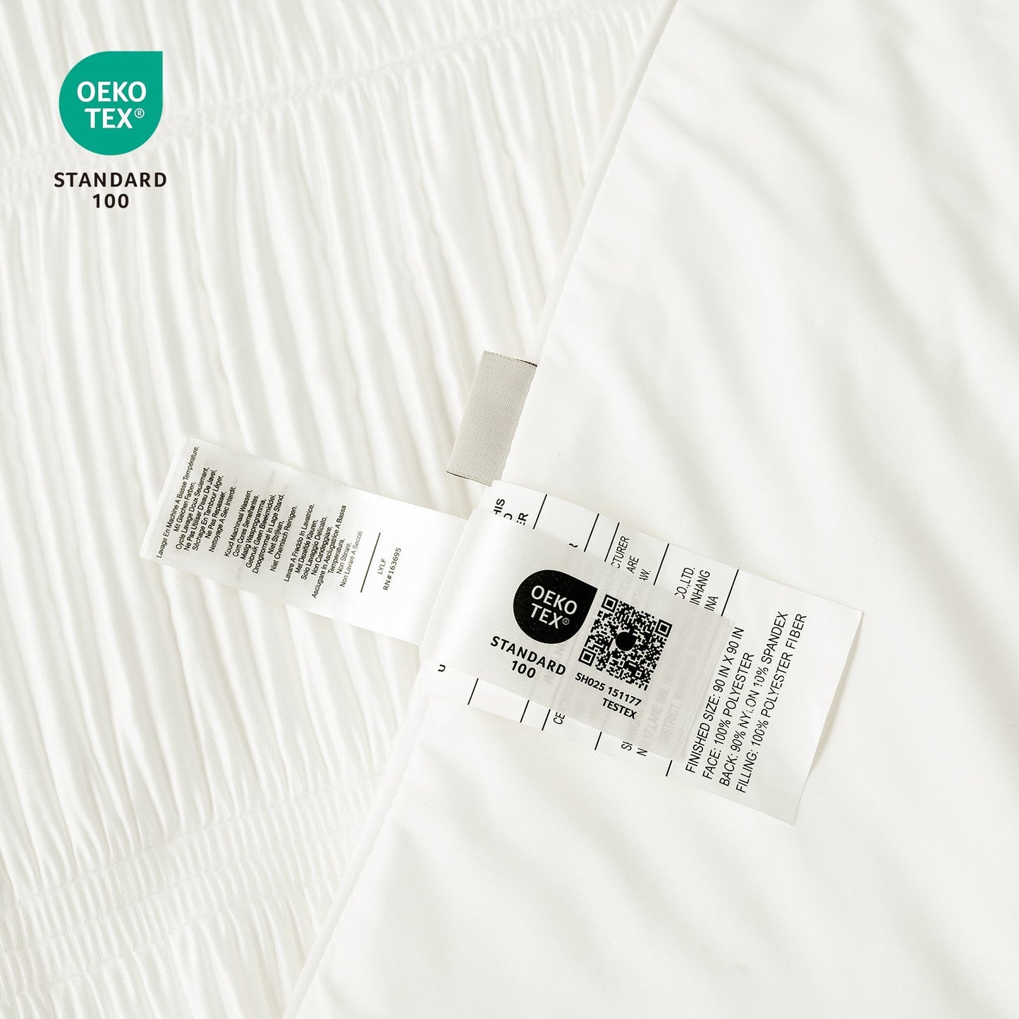 Cooling Comforter | Striped Design | Lightweight Breathable Fabric for Hot Sleepers