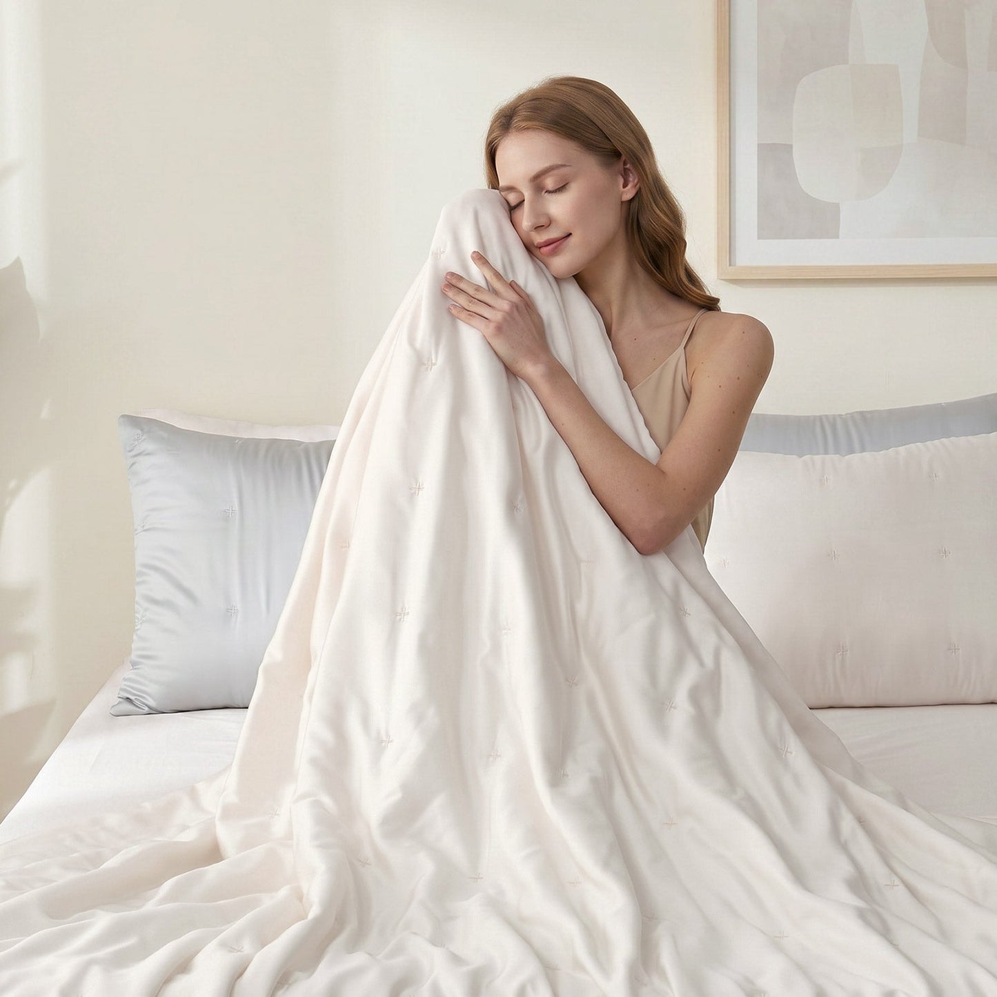 Cooling Comforter | Tencel Moisture-Wicking | Lightweight Breathable for Hot Sleepers