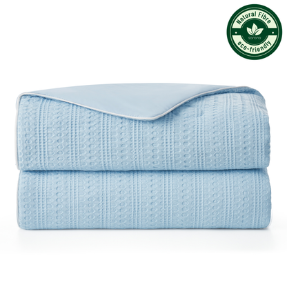 Cooling Comforter | Waffle Pattern | Plant-Based Fiber Filling | For Hot Sleepers