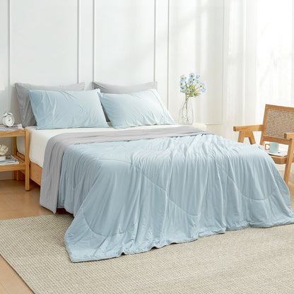 Cooling Comforter for Hot Sleepers | Instant Cool-Touch Fabric | Lightweight & Breathable