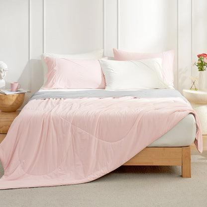 Cooling Comforter for Hot Sleepers | Japanese Cooling Fabric | Breathable Lightweight | Summer-Ready