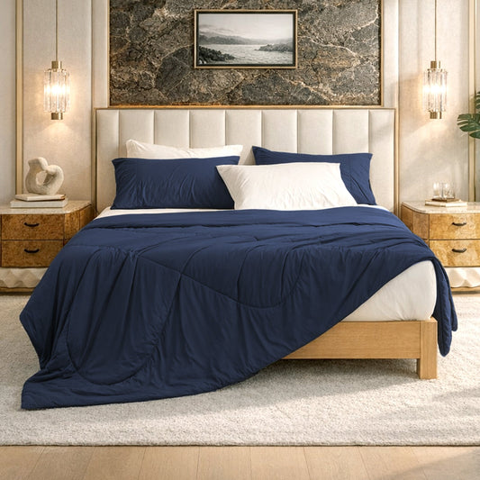 Cooling Comforter for Hot Sleepers | Japanese Cooling Fabric (Q-max 0.46) | Lightweight & Breathable