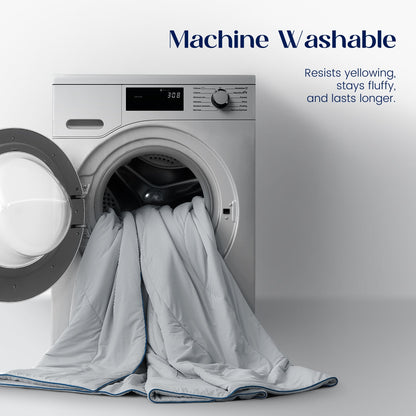 Cooling Comforter for Hot Sleepers | Temperature-Regulating Fabric | Machine Washable