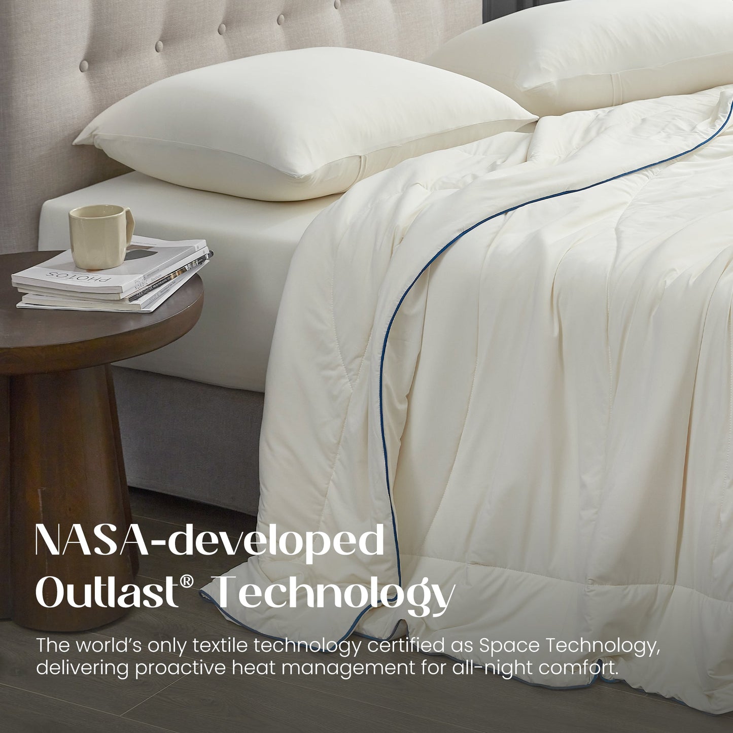 Cooling Comforter for Hot Sleepers | Temperature-Regulating Fabric | Machine Washable