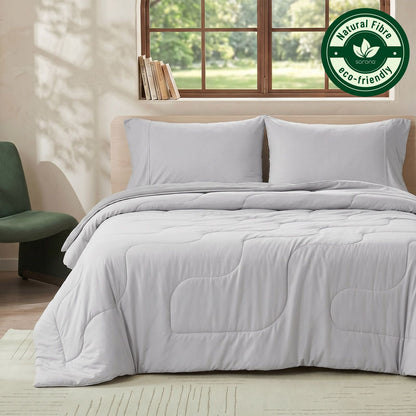 Cooling Comforter for Hot Sleepers | Ultra-Breathable Plant Fiber | Lightweight & Sustainable