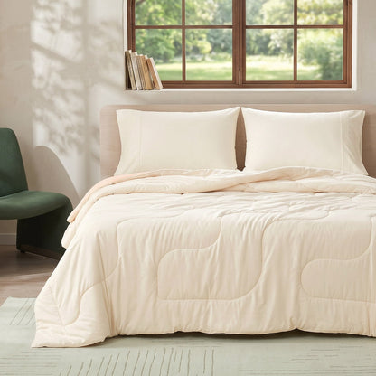 Cooling Comforter for Hot Sleepers | Ultra-Breathable Plant Fiber | Lightweight & Sustainable