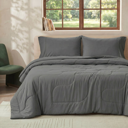 Cooling Comforter for Hot Sleepers | Ultra-Breathable Plant Fiber | Lightweight & Sustainable