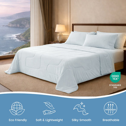 Cooling Comforter for Hot Sleepers | Ultra-Breathable Plant Fiber | Lightweight & Sustainable