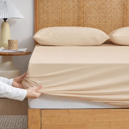 Cooling Fitted Sheet Set | Japanese Cooling Fabric | Deep Pockets up to 15 in