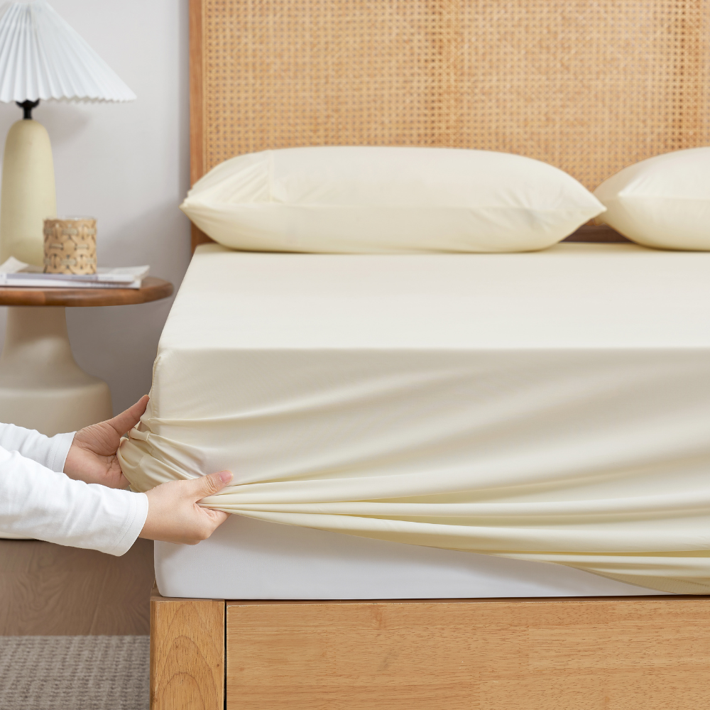Cooling Fitted Sheet Set | Japanese Cooling Fabric | Deep Pockets up to 15 in