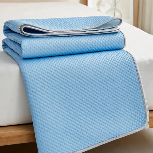 Cooling Mattress Pad | Ice Silk Breathable Surface | Machine Washable & Lightweight | Summer Comfort