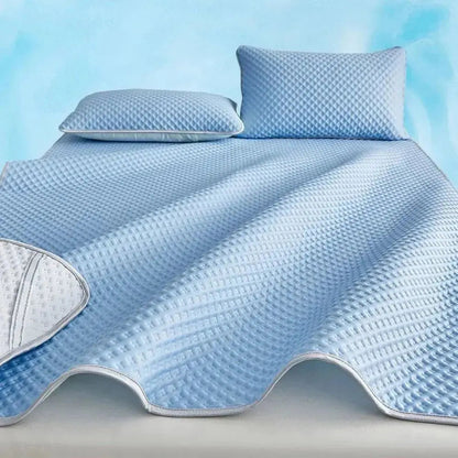 Cooling Mattress Pad | Ice Silk Breathable Surface | Machine Washable & Lightweight | Summer Comfort