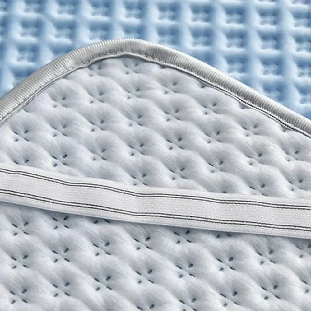Cooling Mattress Pad | Ice Silk Breathable Surface | Machine Washable & Lightweight | Summer Comfort