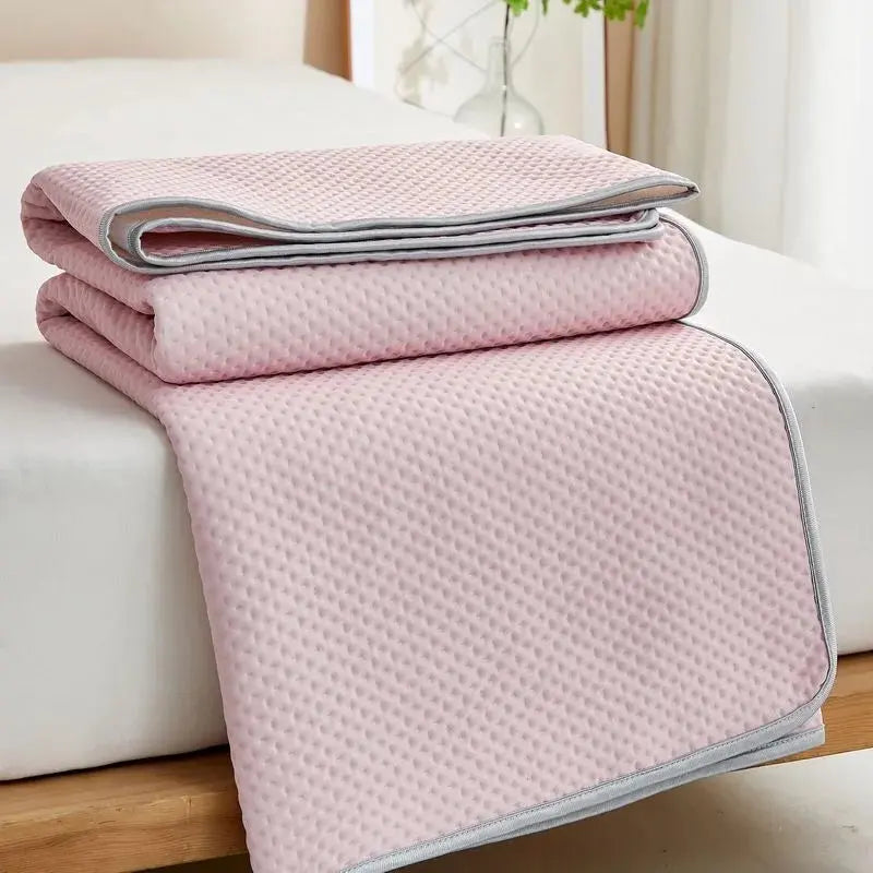Cooling Mattress Pad | Ice Silk Breathable Surface | Machine Washable & Lightweight | Summer Comfort