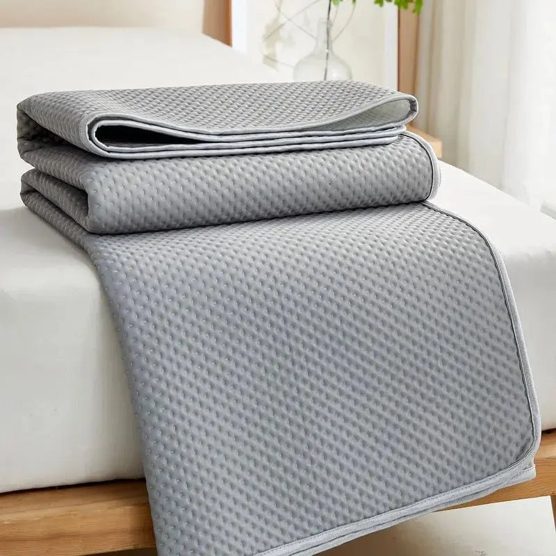 Cooling Mattress Pad | Ice Silk Breathable Surface | Machine Washable & Lightweight | Summer Comfort
