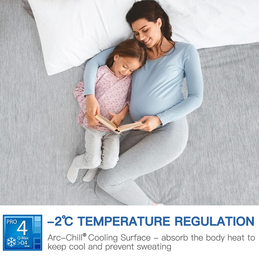 Cooling Mattress Protector | Advanced Cooling | Waterproof, Hypoallergenic | Fits up to 45cm
