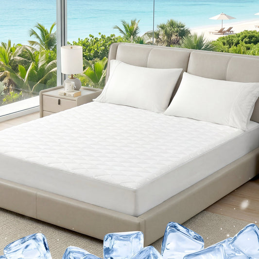 Cooling Mattress Topper | Cooling Fabric | Leakproof & Snug Fit | All-Night Comfort