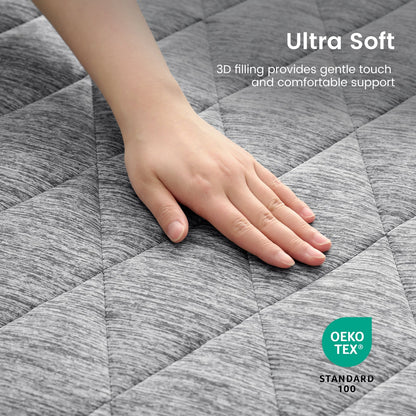 Cooling Mattress Topper | Cooling Fabric | Leakproof & Snug Fit | All-Night Comfort