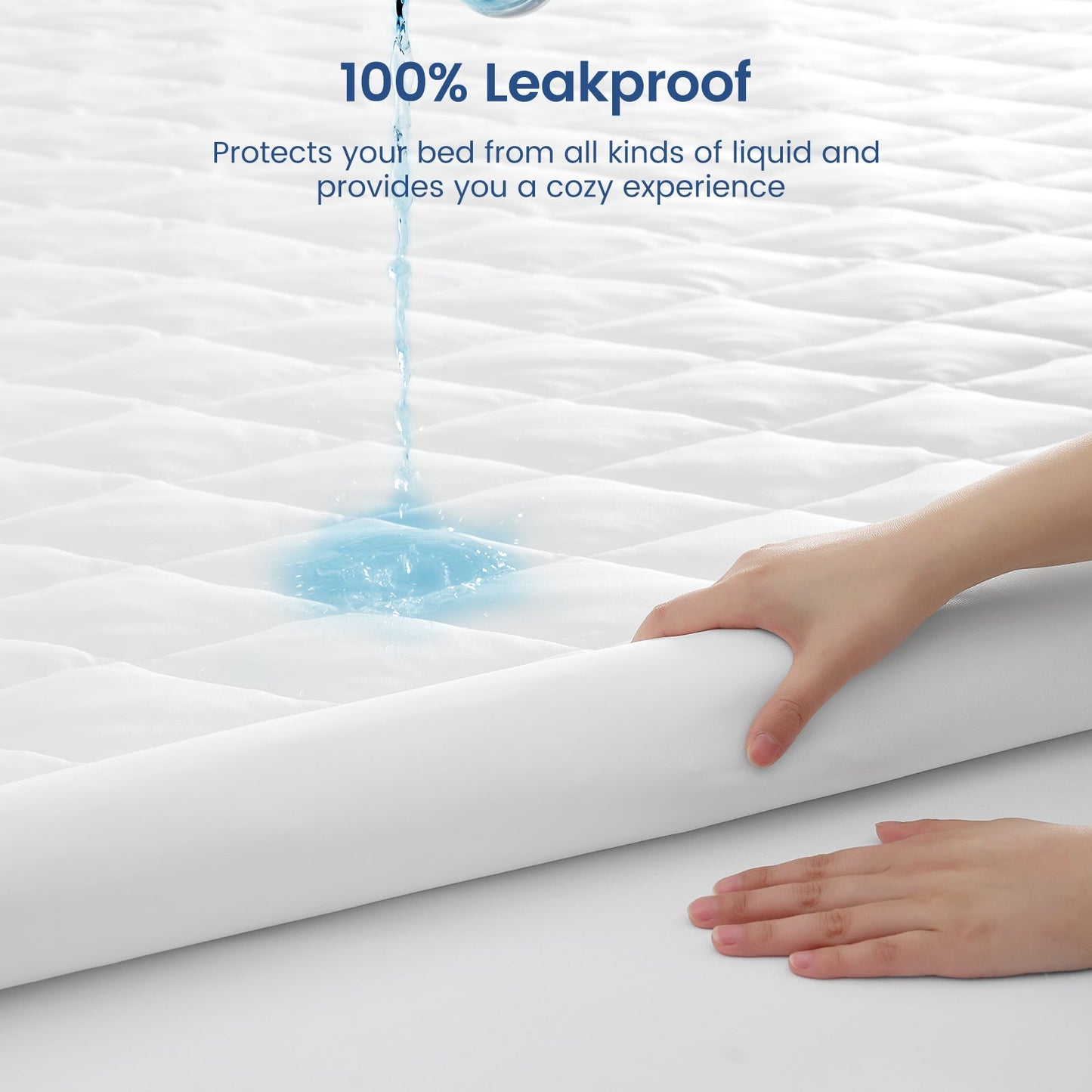 Cooling Mattress Topper | Cooling Fabric | Leakproof & Snug Fit | All-Night Comfort