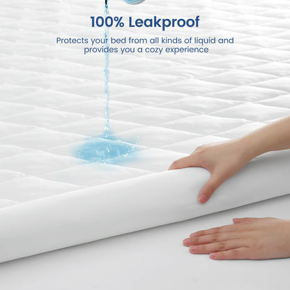 Cooling Mattress Topper | Cooling Fabric | Leakproof & Snug Fit | All-Night Comfort