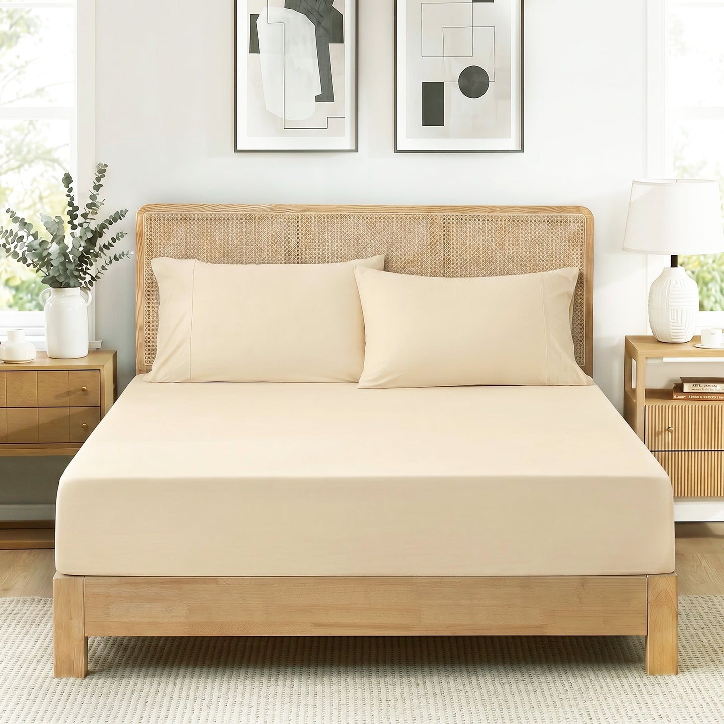 Cooling Sheet Set | Breathable Cooling Fabric | Deep Pockets & Comforter Included