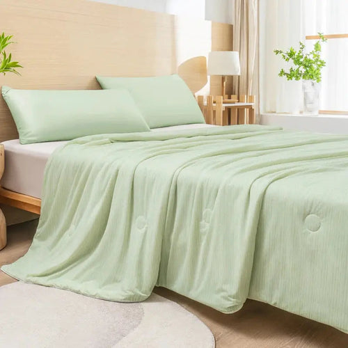 Cooling Summer Blanket | Double-Sided Cooling Fabric | Lightweight Breathable Polyester