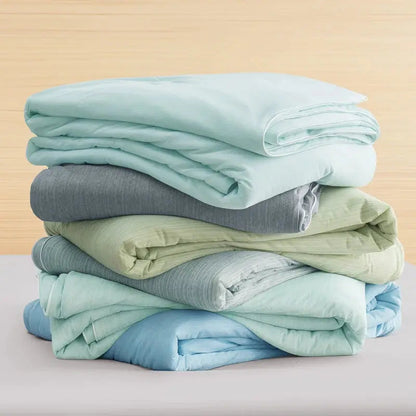 Cooling Summer Blanket | Double-Sided Cooling Fabric | Lightweight Breathable Polyester