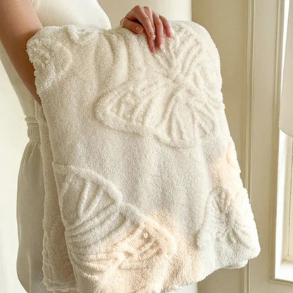 Coral Fleece Blanket | Lightweight Flannel Throw | Machine Washable | Home & Office