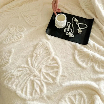 Coral Fleece Blanket | Lightweight Flannel Throw | Machine Washable | Home & Office