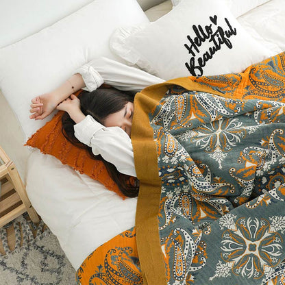 Cotton Quilt | Double-Sided Floral Design | Soft & Breathable | All-Season Comfort